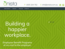 Tablet Screenshot of anista.com.au